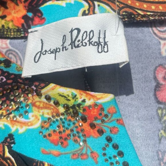 Joseph Ribkoff Bold Abstract Design Midi Dress Size 8 - Picture 6 of 6